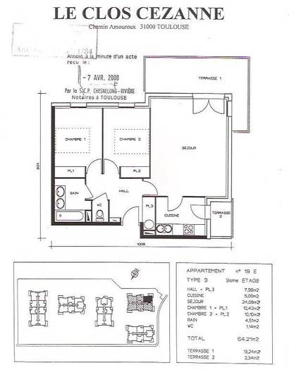 Vente Appartement Toulouse (31) 64&nbsp;m² 170.000&nbsp;&euro;
