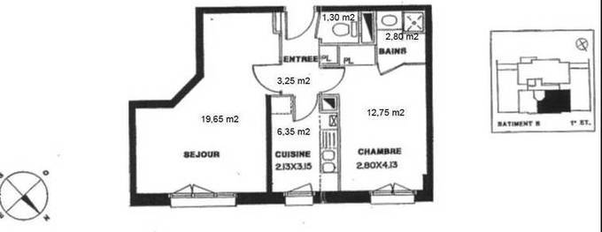 Location Appartement Puteaux 50&nbsp;m² 1.100&nbsp;&euro;