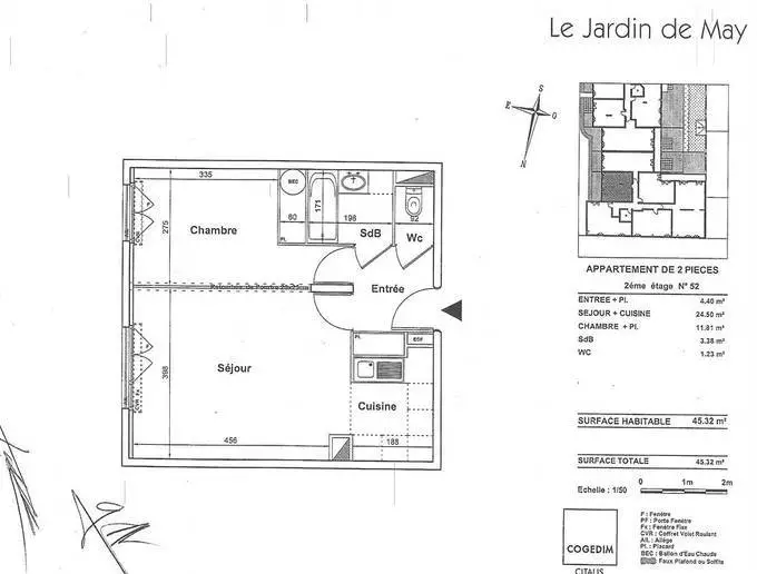 Location Appartement Les Pavillons-Sous-Bois (93320) 45&nbsp;m² 823&nbsp;&euro;