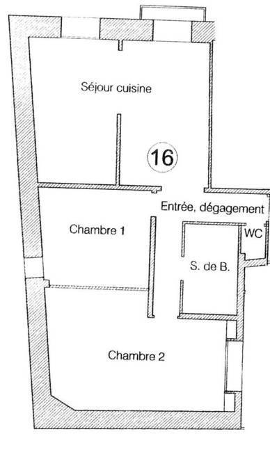 Appartement 59&nbsp;m²
