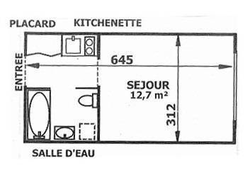 Location Appartement Paris 18E 19&nbsp;m² 613&nbsp;&euro;