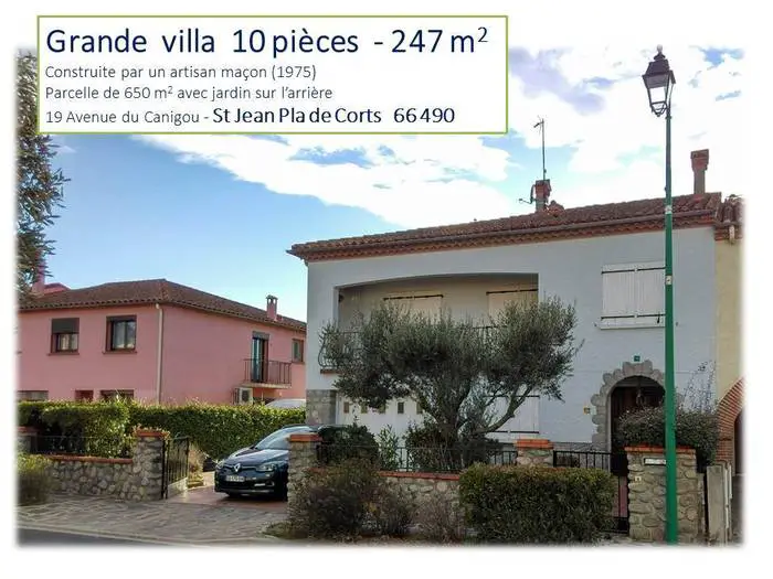Vente Maison Saint-Jean-Pla-De-Corts (66490) 247&nbsp;m² 299.000&nbsp;&euro;