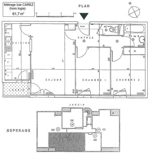 Location Appartement Massy (91300) 62&nbsp;m² 1.050&nbsp;&euro;