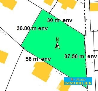 Vente terrain 1 400 m2