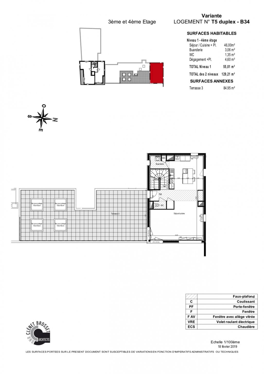 Vente appartement 5 pièces 129 m2