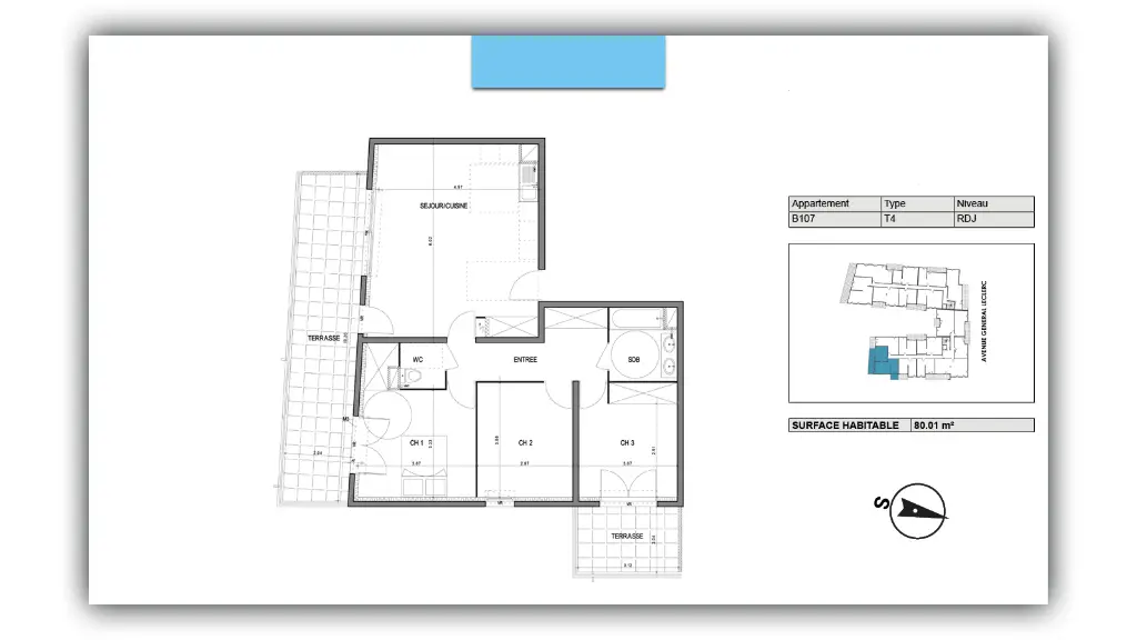 Vente appartement 4 pièces 80,01 m2