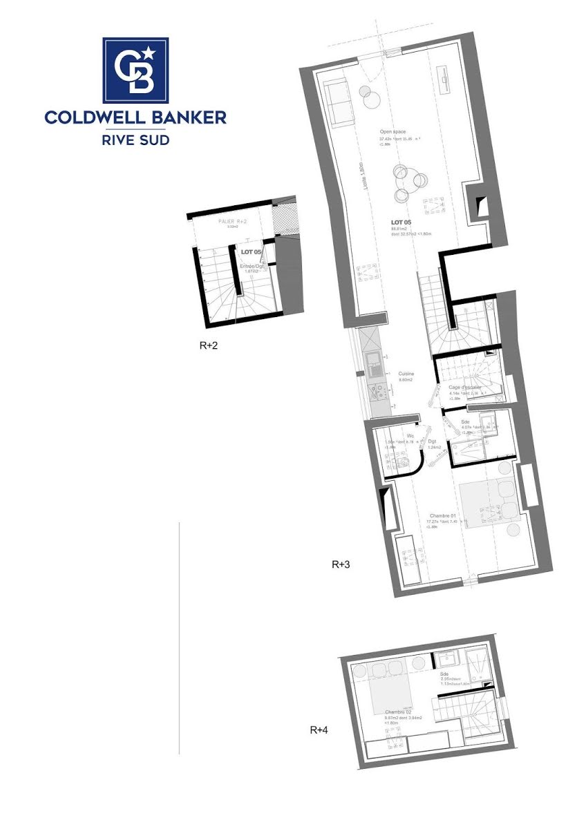 Vente appartement 3 pièces 88,81 m2
