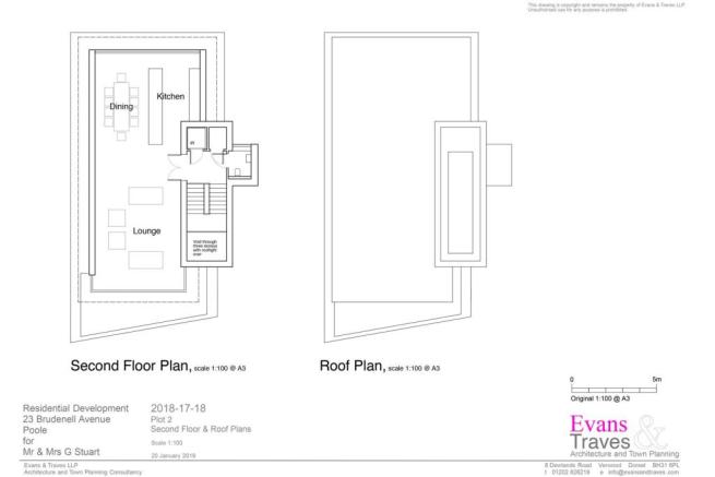 Plot 2 - Second Floor and Roof Plans
