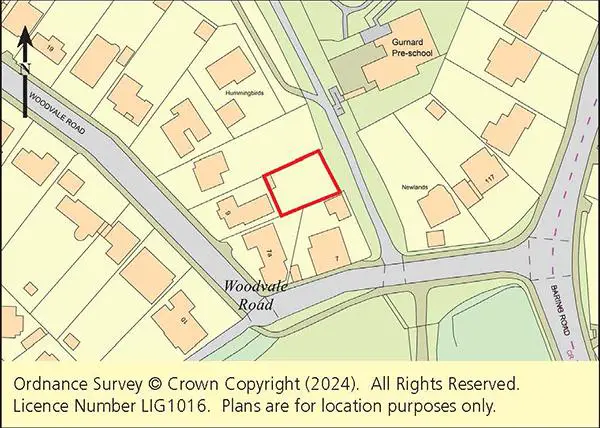 Plan showing location