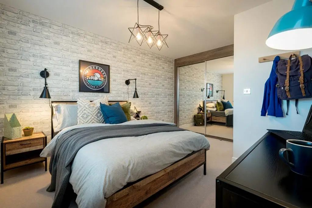 Large bedroom with ample storage space