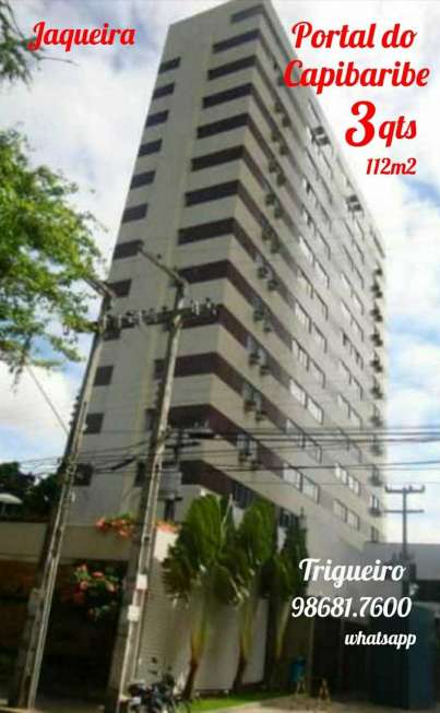 Apartamento com 3 Quartos para Alugar, 112 m² por R$ 2.700/Mês Parnamirim, Recife - PE