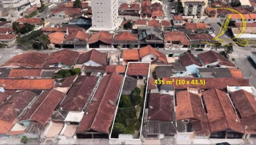Lote/Terreno à Venda, 435 m² por R$ 435.000 Rua Caribas - Vila Tupi, Praia Grande - SP