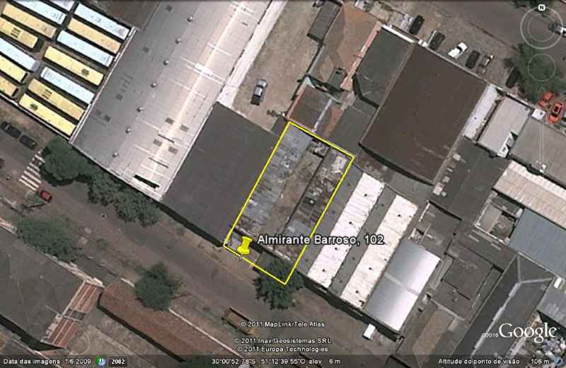 Lote/Terreno para Alugar, 411 m² por R$ 3.500/Mês Rua Almirante Barroso, 102 - Floresta, Porto Alegre - RS