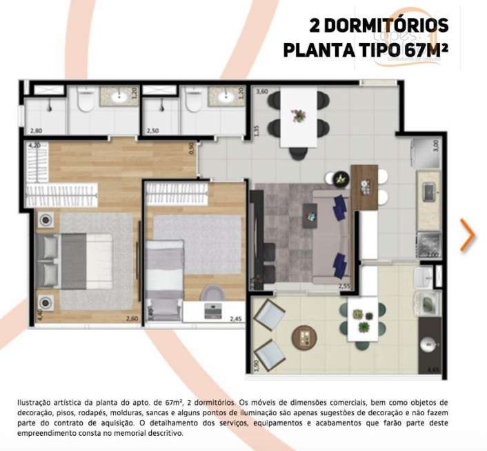 Apartamento com 2 Quartos à Venda, 66 m² por R$ 480.000 Americanópolis, São Paulo - SP