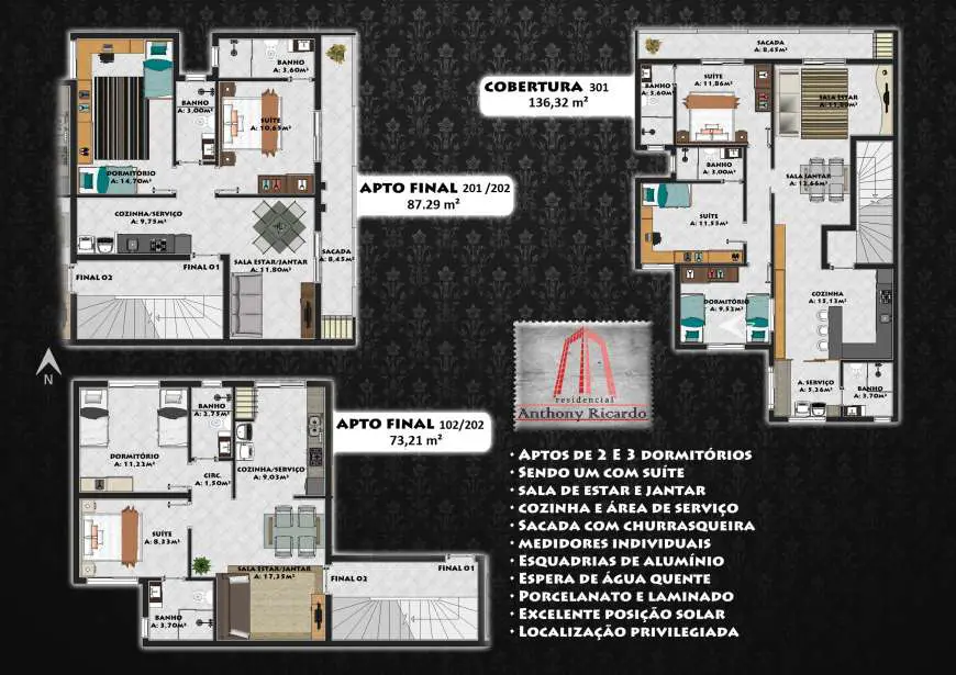 Apartamento com 3 Quartos à Venda, 87 m² por R$ 260.000 Santa Corona, Caxias do Sul - RS