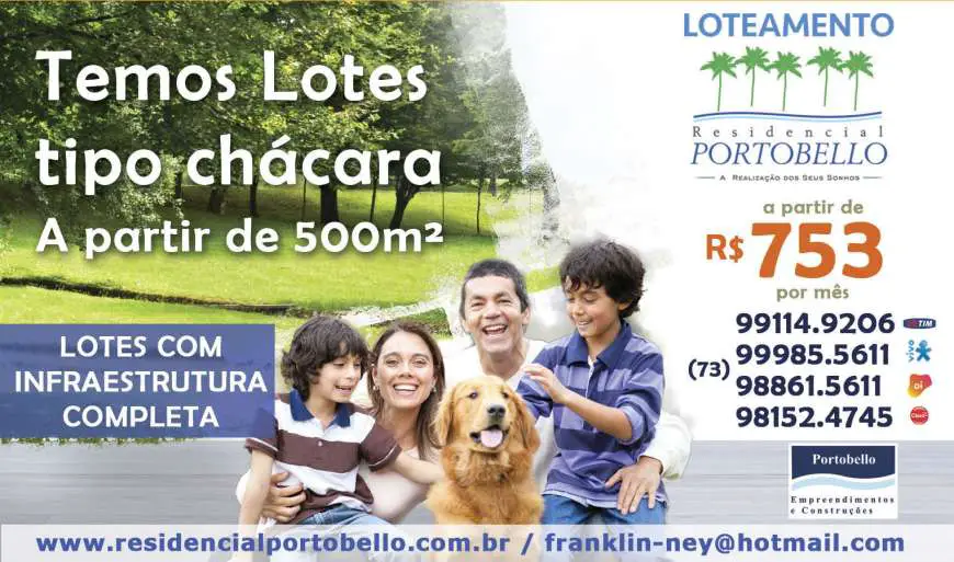 Lote/Terreno à Venda, 500 m² por R$ 121.000 Zona Rural, Porto Seguro - BA