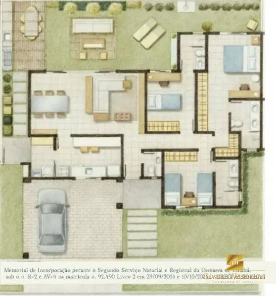 Casa de Condomínio com 3 Quartos à Venda, 132 m² por R$ 524.000 Rua dos Lírios, 205 - Ribeirão do Lipa, Cuiabá - MT