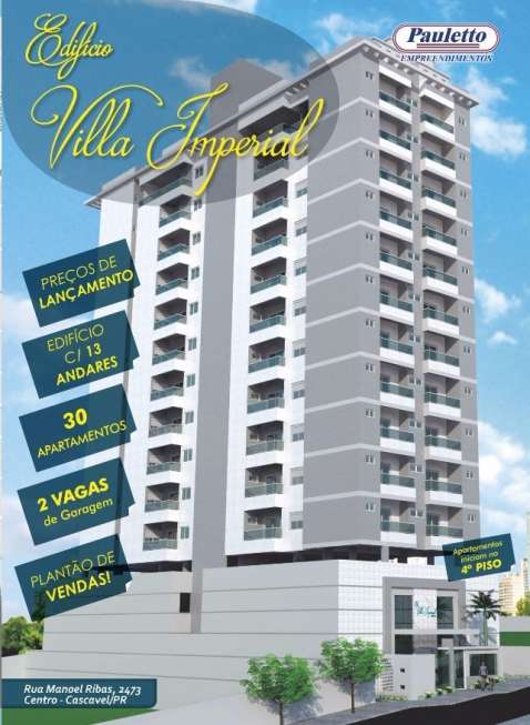 Apartamento com 4 Quartos à Venda, 209 m² por R$ 889.346 Rua Manoel Ribas, 2473 - Centro, Cascavel - PR
