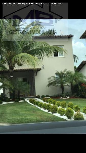 Casa de Condomínio com 4 Quartos para Alugar, 200 m² por R$ 3.000/Mês Alameda Praia de Pitimbu - Vilas do Atlantico, Lauro de Freitas - BA