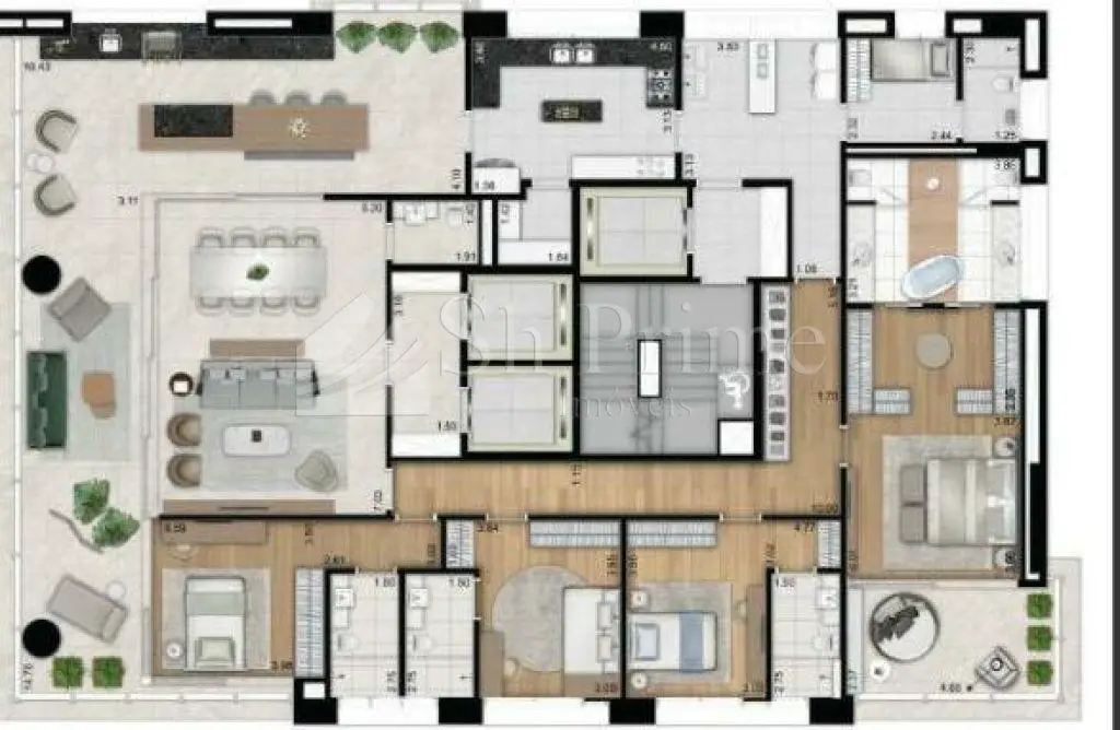 Apartamento · 335m² · 4 Quartos · 4 Vagas - SH Prime---
