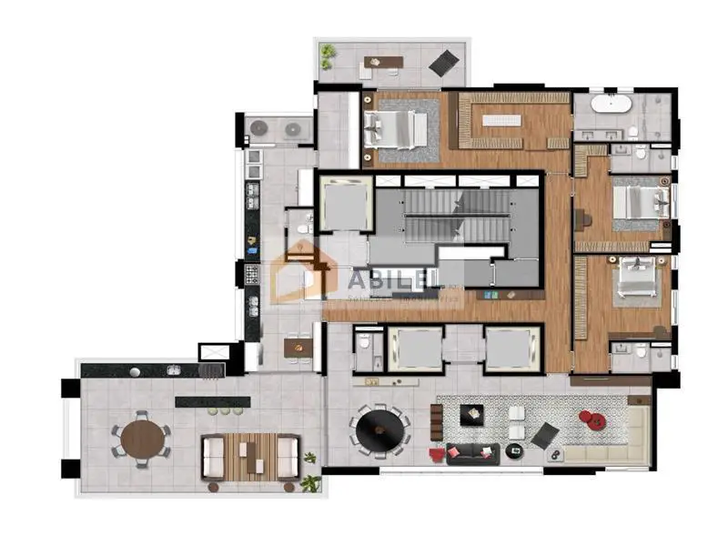 Apartamento · 337m² · 4 Quartos · 5 Vagas---