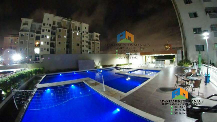 Apartamento com 3 Quartos para Alugar, 83 m² por R$ 2.500/Mês Rua Professor Samuel Benchimol - Parque Dez de Novembro, Manaus - AM