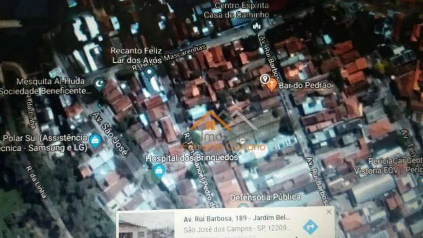 Lote/Terreno à Venda, 961 m² por R$ 1.200.000 Avenida Rui Barbosa - Jardim Bela Vista, São José dos Campos - SP
