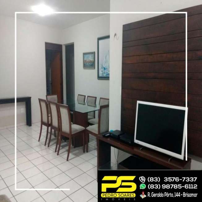 Apartamento com 4 Quartos para Alugar, 147 m² por R$ 3.000/Mês Manaíra, João Pessoa - PB