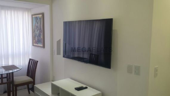 Flat com 1 Quarto para Alugar, 44 m² por R$ 2.560/Mês Ibirapuera, São Paulo - SP