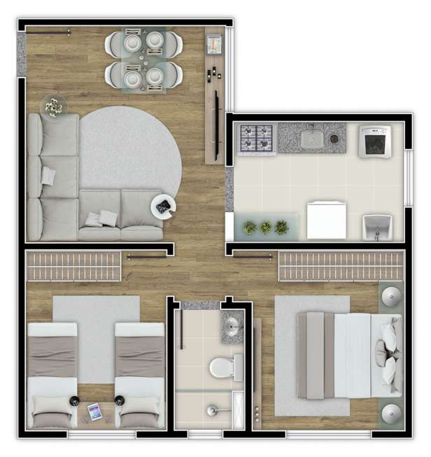 Apartamento com 2 Quartos à Venda, 47 m² por R$ 212.280 Rua Gama Cerqueira, 1123 - Jardim América, Belo Horizonte - MG