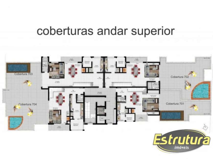 Cobertura com 4 Quartos à Venda, 343 m² por R$ 1.490.000 Nossa Senhora das Dores, Santa Maria - RS
