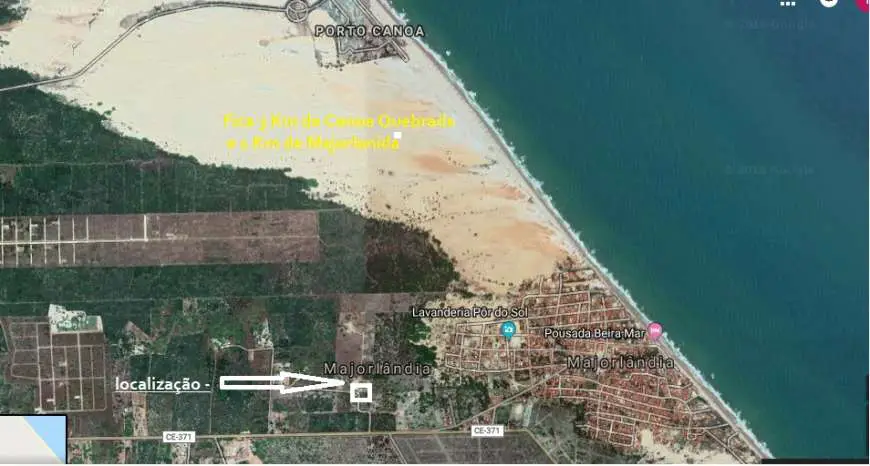 Lote/Terreno à Venda, 200 m² por R$ 30.000 Rua Dragão do Mar - Praia De Majorlandia, Aracati - CE
