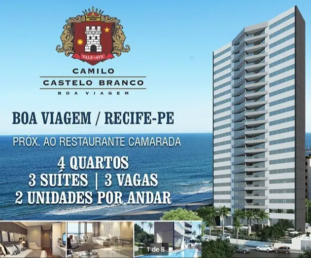 Apartamento com 4 Quartos à Venda, 152 m² por R$ 1.387.500 Rua Doná Uzinha Nunes - Boa Viagem, Recife - PE