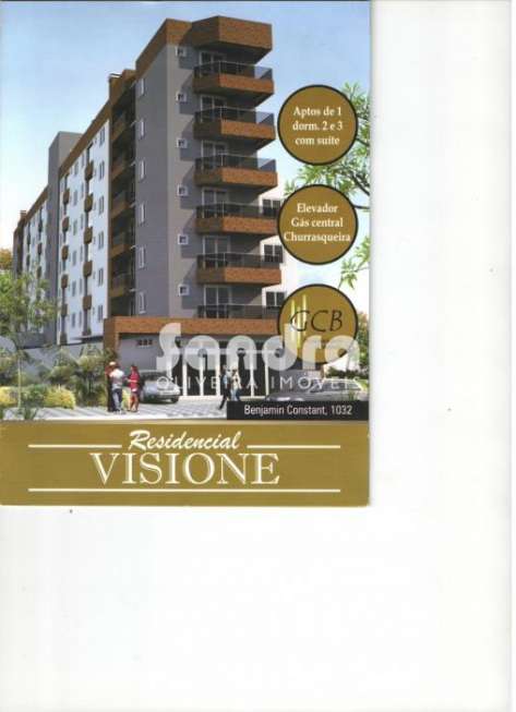 Apartamento com 1 Quarto à Venda, 35 m² por R$ 156.200 Centro, Santa Maria - RS