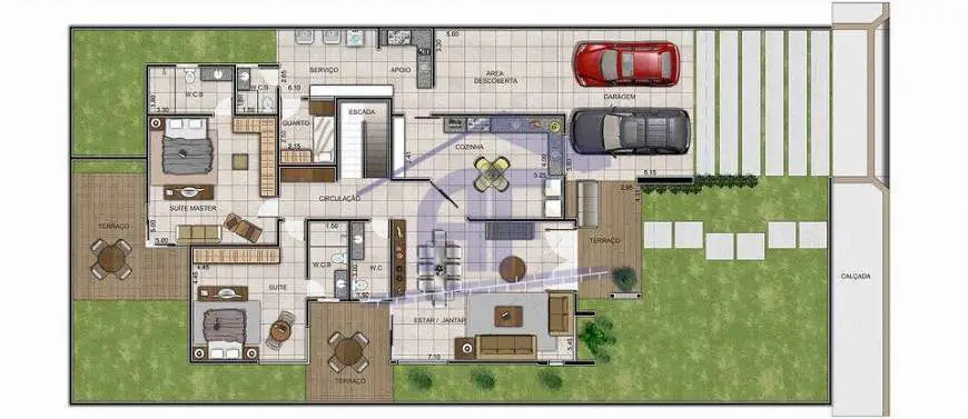 Casa de Condomínio com 3 Quartos à Venda, 317 m² por R$ 1.200.000 Avenida Fernandes Lima - Gruta de Lourdes, Maceió - AL