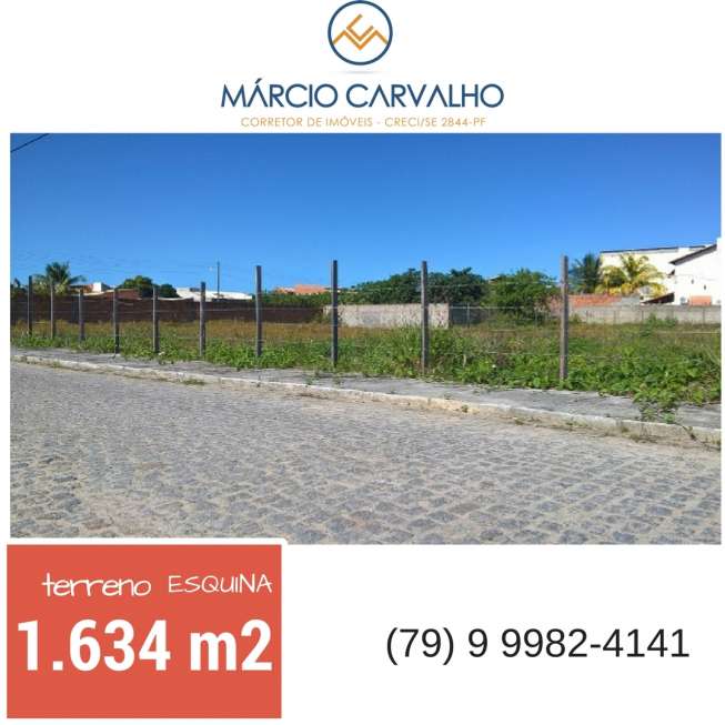 Lote/Terreno à Venda, 1634 m² por R$ 780.000 Aruana, Aracaju - SE