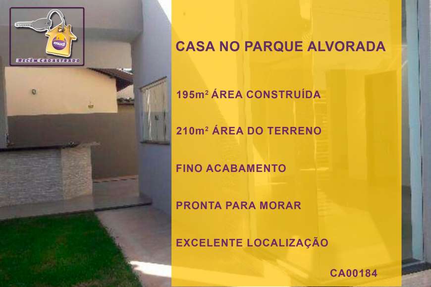 Sobrado com 3 Quartos à Venda, 210 m² por R$ 550.000 Parque Alvorada, Dourados - MS
