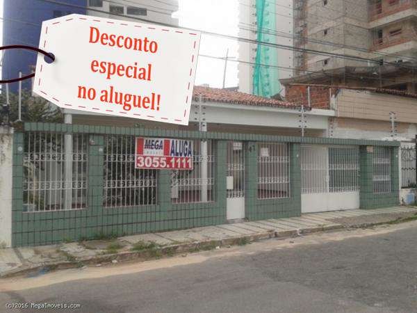 Casa com 7 Quartos para Alugar, 450 m² por R$ 3.500/Mês Rua Edgar Damasceno, 47 - Meireles, Fortaleza - CE