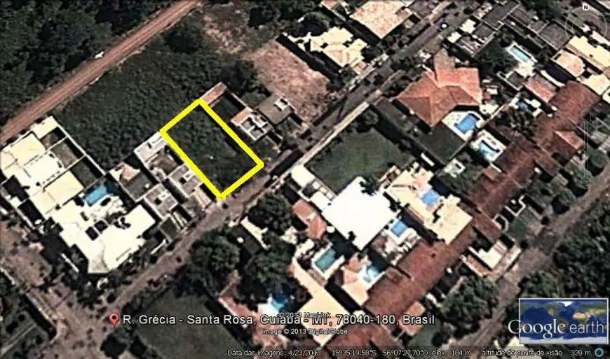 Lote/Terreno à Venda, 640 m² por R$ 250.000 Rua Grécia - Santa Rosa, Cuiabá - MT