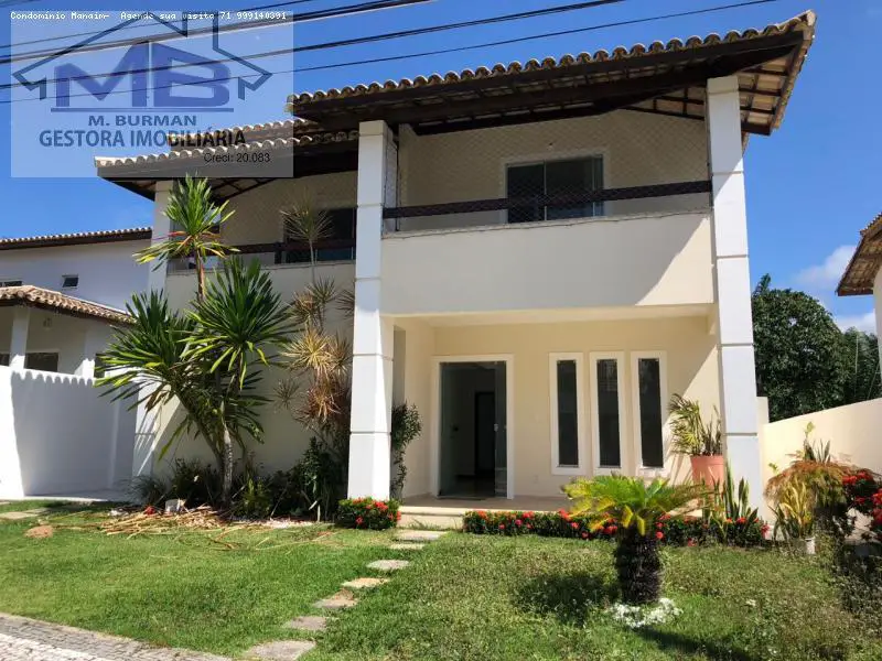 Casa de Condomínio com 3 Quartos para Alugar, 300 m² por R$ 3.900/Mês Rua Carlos Conceição - Buraquinho, Lauro de Freitas - BA