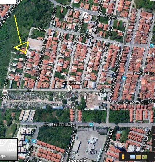 Lote/Terreno à Venda, 150 m² por R$ 100.000 Passaré, Fortaleza - CE