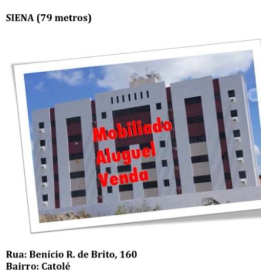 Apartamento com 3 Quartos à Venda, 79 m² por R$ 190.000 Rua Benício Ribeiro de Brito, 160 - Itararé, Campina Grande - PB