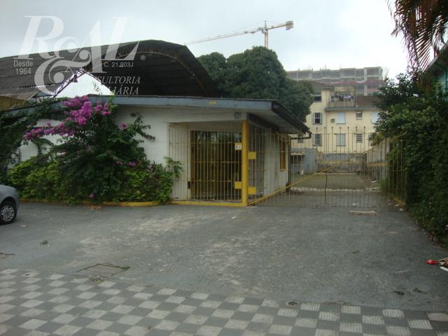Lote/Terreno para Alugar, 800 m² por R$ 7.000/Mês Vila Matias, Santos - SP