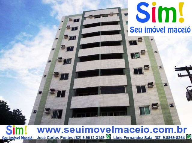 Apartamento com 2 Quartos à Venda, 65 m² por R$ 270.000 Rua Professor Lourenço Peixoto, 31 - Jatiúca, Maceió - AL