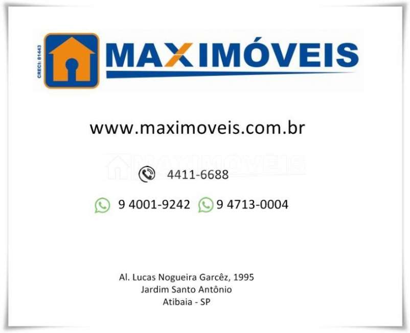 Casa com 3 Quartos para Alugar, 120 m² por R$ 1.800/Mês Centro, Atibaia - SP