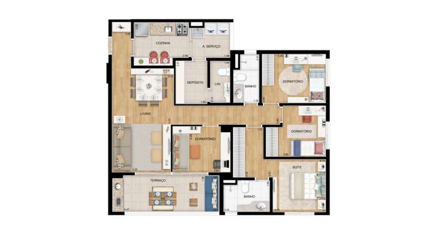 Apartamento com 4 Quartos à Venda, 105 m² por R$ 495.000 Rua Amélia Eugênia, 485 - Centro, Diadema - SP