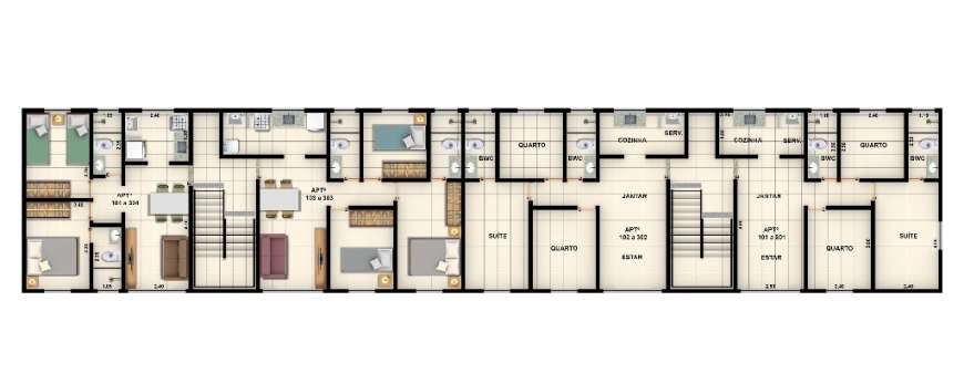 Apartamento com 3 Quartos à Venda, 56 m² por R$ 190.000 Rua Samuel Martins - Areias, Recife - PE