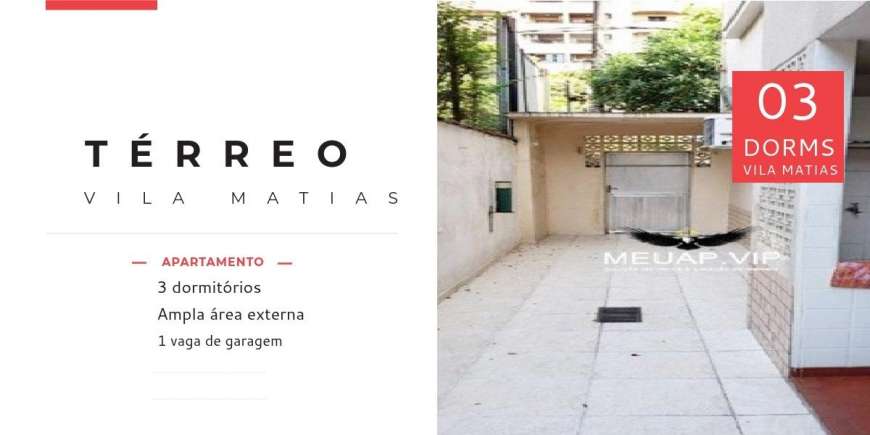 Apartamento com 3 Quartos para Alugar, 80 m² por R$ 2.650/Mês Vila Matias, Santos - SP