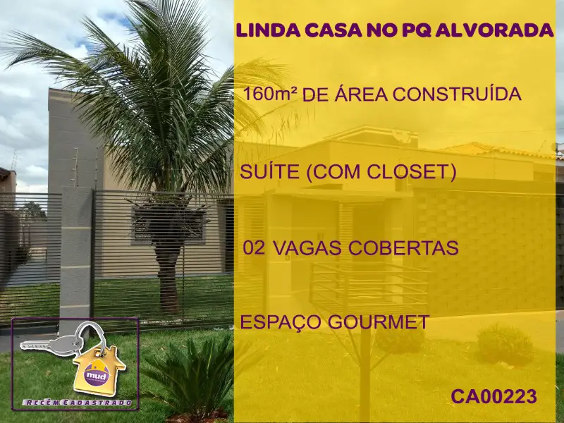 Casa com 1 Quarto à Venda, 205 m² por R$ 470.000 Parque Alvorada, Dourados - MS