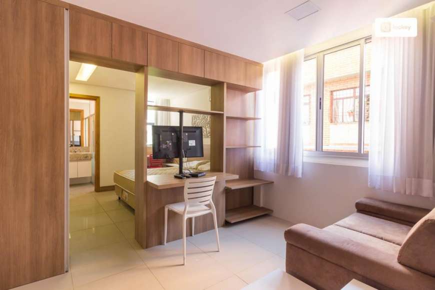 Flat com 1 Quarto para Alugar, 43 m² por R$ 1.900/Mês Rua Califórnia, 993 - Sion, Belo Horizonte - MG